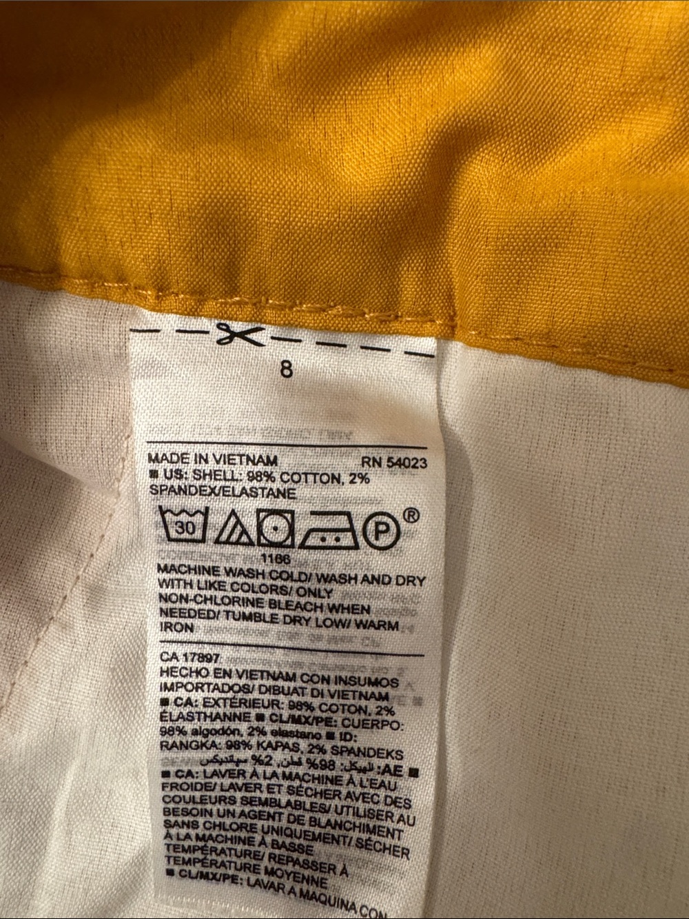 Old Navy Women’s Golden Chino Shorts - Picture 4 of 4